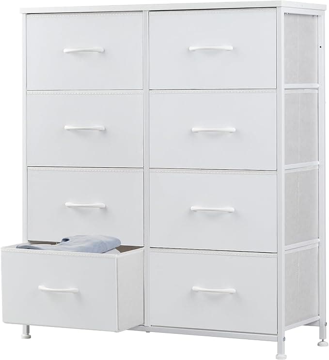 Space-Saving 8-Drawer Dresser Tall Fabric Storage Unit