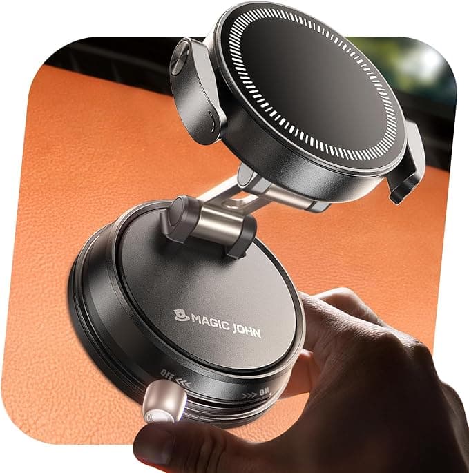 MAGIC JOHN MagSafe Car Phone Mount for iPhone 17 Pro Max