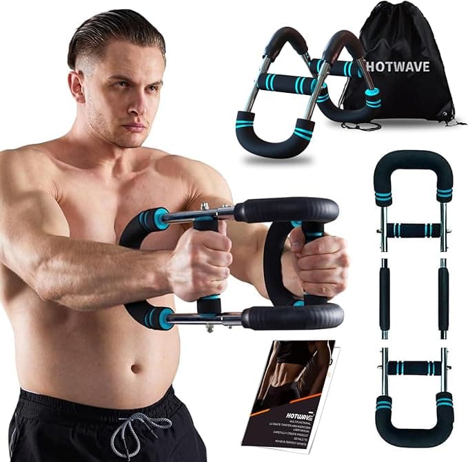 HOTWAVE Twister Arm Trainer, Chest Workout Equipment Exerciser for Men, Adjustable Arm and Chest Twister Trainer for Women - Portable Home Strength Training Fitness Equipment for Upper Body Muscle