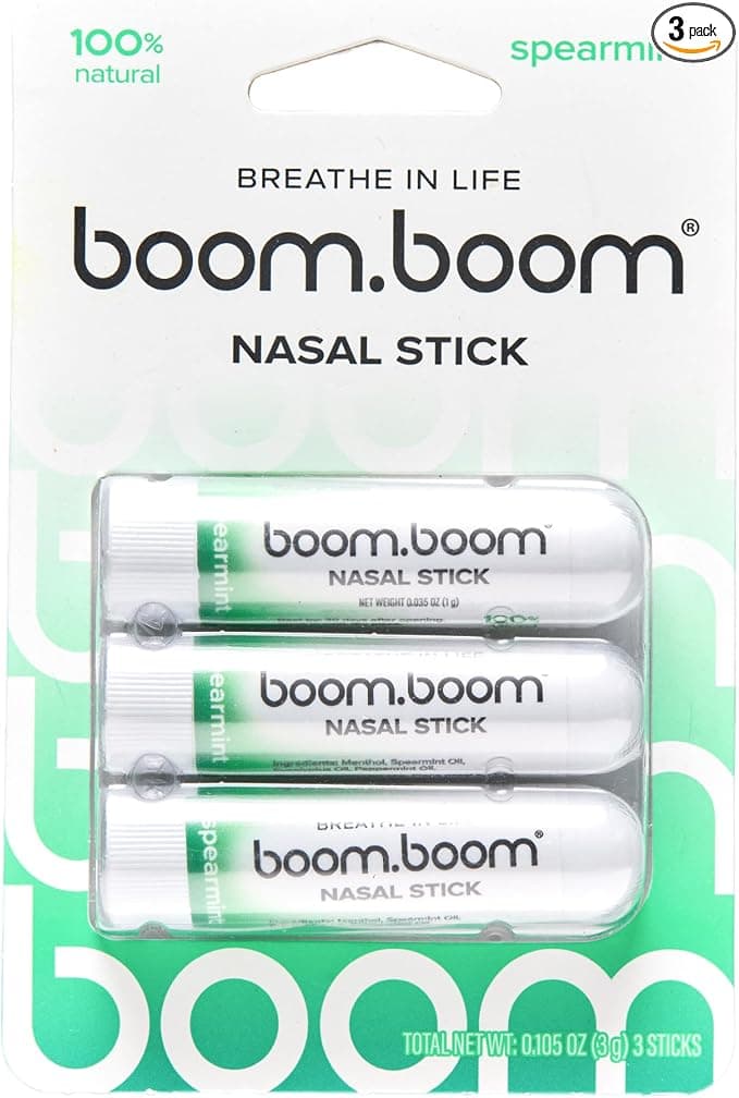 BoomBoom Spearmint Nasal Stick Refreshing Mood & Focus Boost