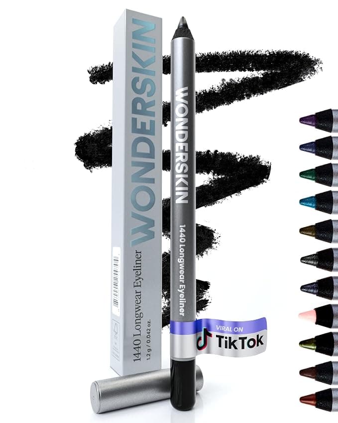 Wonderskin Deep Black Waterproof Eyeliner for 24H Flawless Eyes